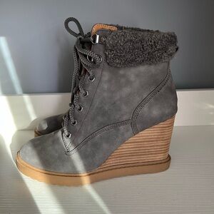 Dolce Vita Charcoal Sherman Wedge Bootie